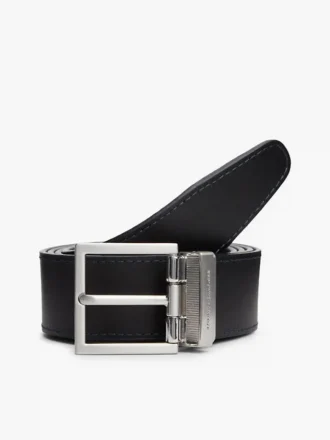 Reversible Square Buckle Leather Belt