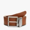 Reversible Square Buckle Leather Belt