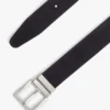 Reversible Square Buckle Leather Belt