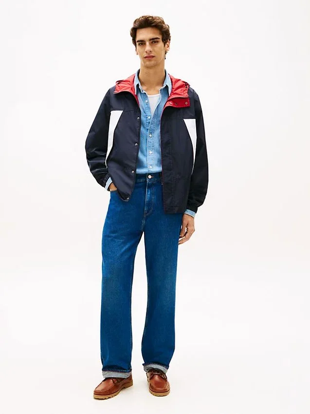 Reversible Water-Resistant Hooded Jacket Reversible Water-Resistant Hooded Jacket