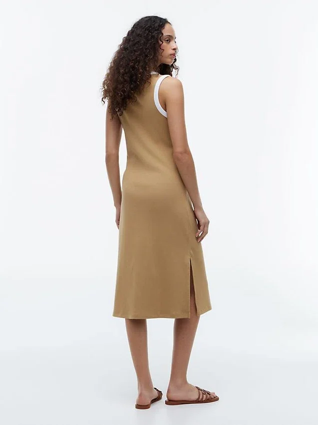 Rib-Knit Ringer Tank Dress Rib-Knit Ringer Tank Dress