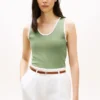 Ribbed V-Neck Tank Top