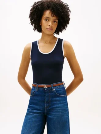 Ribbed V-Neck Tank Top Ribbed V-Neck Tank Top