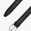Round Buckle Leather Belt
