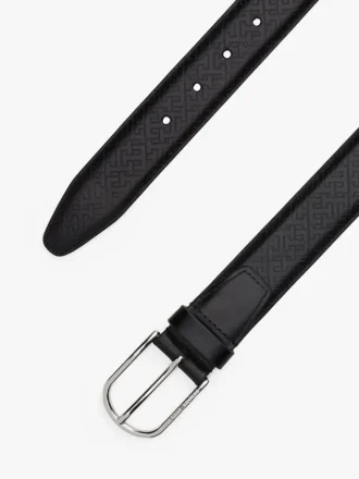 Round Buckle Leather Belt
