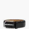 Round Buckle Leather Belt
