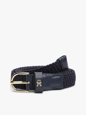 Rounded-Buckle Woven Elastic Belt
