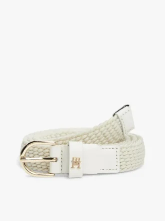 Rounded-Buckle Woven Elastic Belt