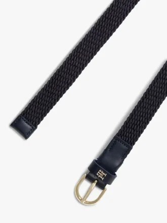 Rounded-Buckle Woven Elastic Belt