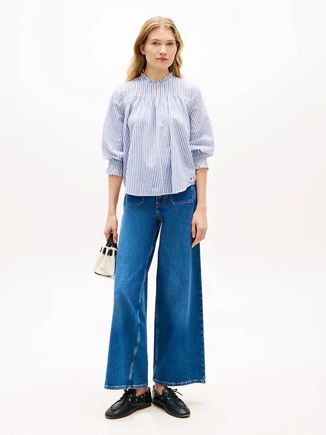 Ruffle-Trimmed Pintuck Voile Shirt Ruffle-Trimmed Pintuck Voile Shirt