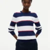 Rugby Stripe Cable Knit Sweater Rugby Stripe Cable Knit Sweater