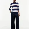 Rugby Stripe Cable Knit Sweater Rugby Stripe Cable Knit Sweater