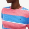 Rugby Stripe Cable Knit Sweater Rugby Stripe Cable Knit Sweater