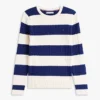 Rugby Stripe Cable Knit Sweater Rugby Stripe Cable Knit Sweater