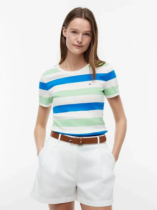 Rugby Stripe Crewneck T-Shirt Rugby Stripe Crewneck T-Shirt