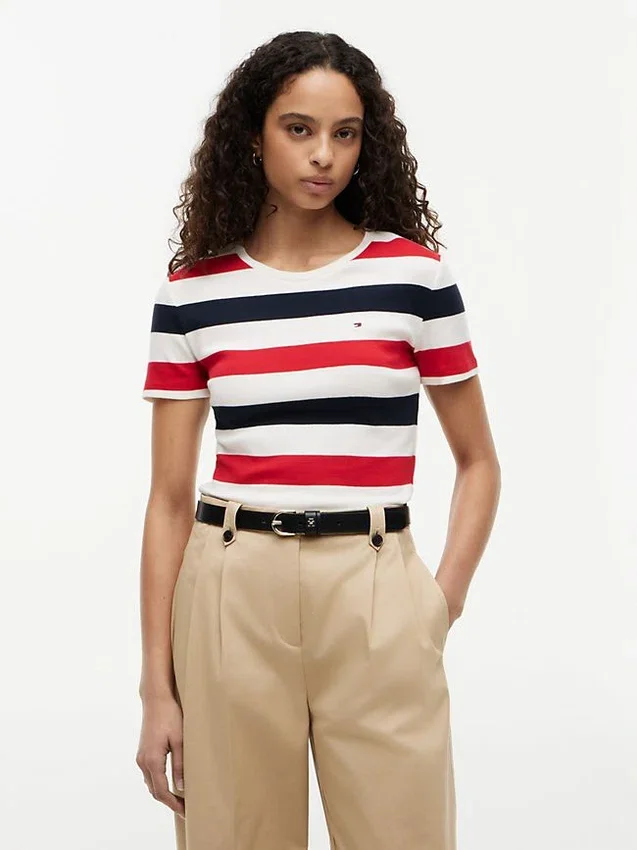 Rugby Stripe Crewneck T-Shirt Rugby Stripe Crewneck T-Shirt