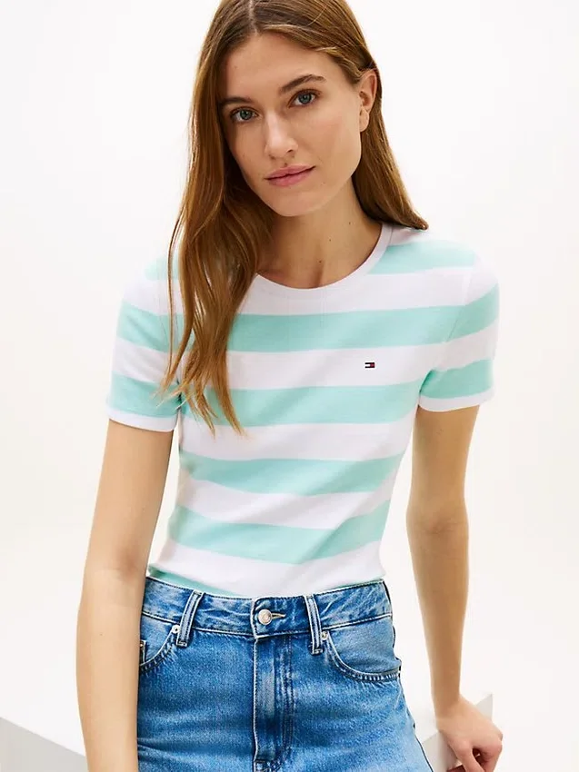Rugby Stripe Crewneck T-Shirt Rugby Stripe Crewneck T-Shirt
