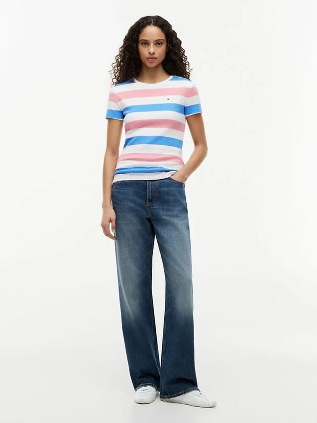 Rugby Stripe Crewneck T-Shirt Rugby Stripe Crewneck T-Shirt