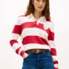 Rugby Stripe Sweater Polo
