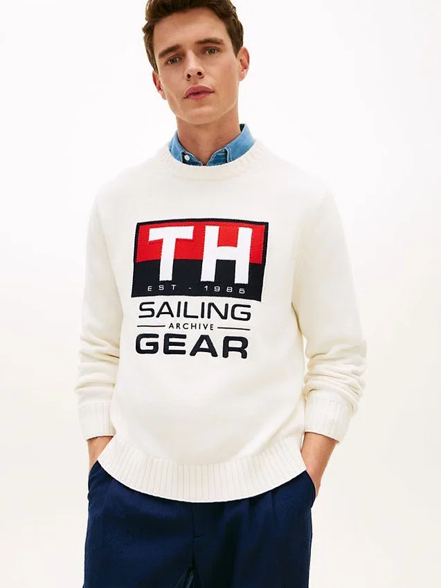 Sailing Logo Crewneck Sweater Sailing Logo Crewneck Sweater