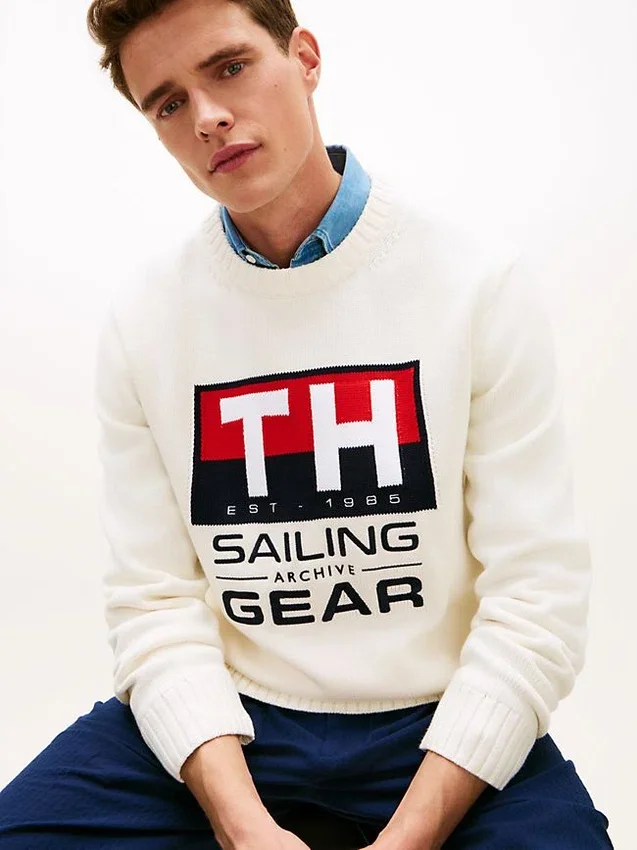Sailing Logo Crewneck Sweater Sailing Logo Crewneck Sweater