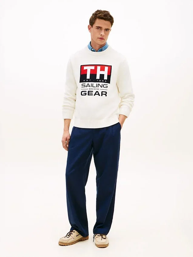 Sailing Logo Crewneck Sweater Sailing Logo Crewneck Sweater