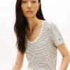 Scoop Neck Linen-Blend T-Shirt Scoop Neck Linen-Blend T-Shirt