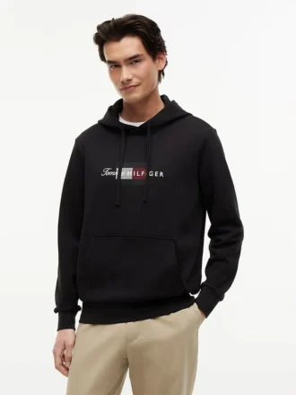 Script Flag Logo Hoodie