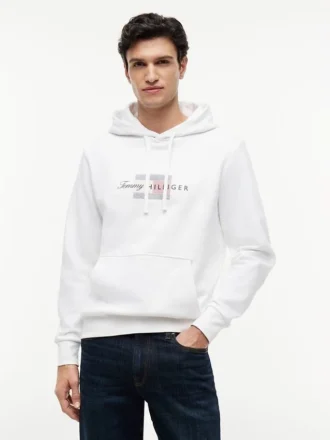 Script Flag Logo Hoodie