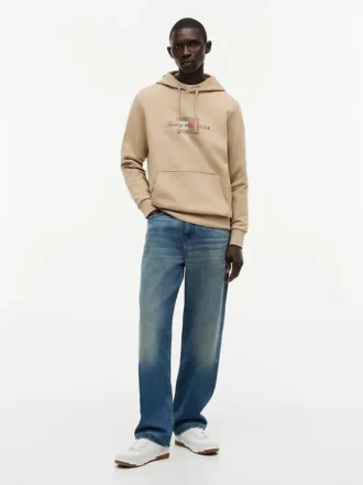 Script Flag Logo Hoodie