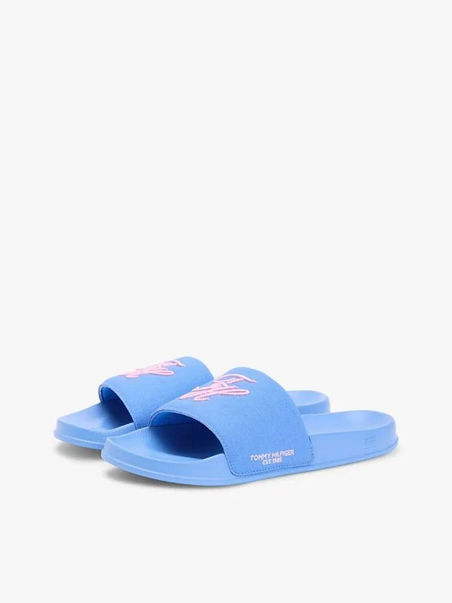 Script Monogram Canvas Pool Slide Script Monogram Canvas Pool Slide
