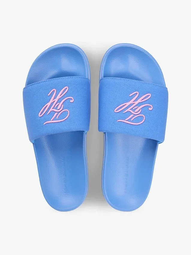 Script Monogram Canvas Pool Slide Script Monogram Canvas Pool Slide