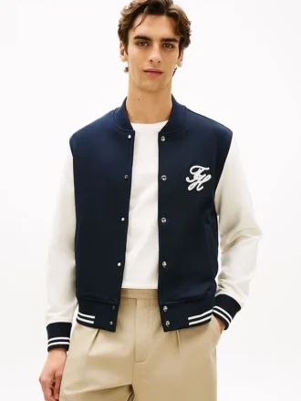 Script Monogram Heavyweight Terry Bomber