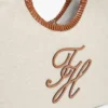 Script Monogram Linen Maxi Tote Script Monogram Linen Maxi Tote