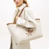 Script Monogram Linen Maxi Tote Script Monogram Linen Maxi Tote