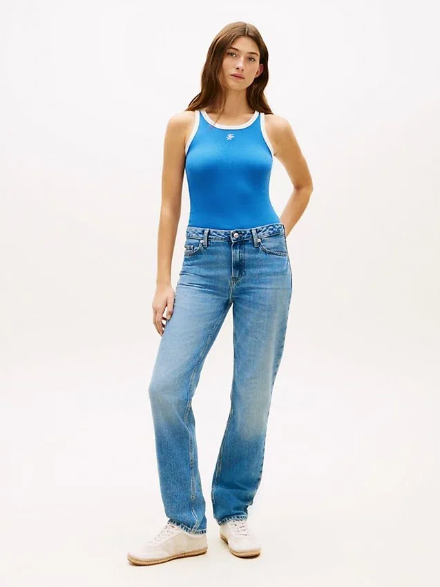 Script Monogram Rib-Knit Tank Top Script Monogram Rib-Knit Tank Top