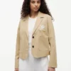 Script Monogram Stretch Twill Blazer