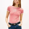 Script Monogram Striped Ringer T-Shirt Script Monogram Striped Ringer T-Shirt