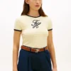 Script Monogram Striped Ringer T-Shirt Script Monogram Striped Ringer T-Shirt