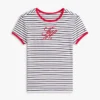 Script Monogram Striped Ringer T-Shirt Script Monogram Striped Ringer T-Shirt