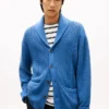 Shawl Collar Cable Knit Cardigan