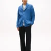 Shawl Collar Cable Knit Cardigan
