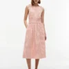 Shirred Gingham Seersucker Midi Dress Shirred Gingham Seersucker Midi Dress