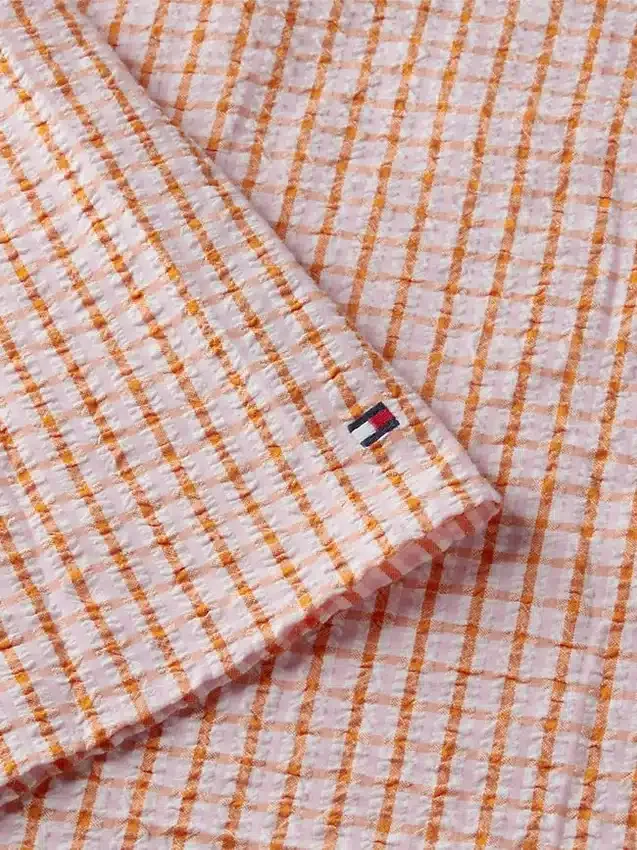 Shirred Gingham Seersucker Midi Dress Shirred Gingham Seersucker Midi Dress