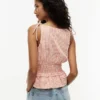 Shirred Gingham Seersucker Tank Top Shirred Gingham Seersucker Tank Top