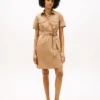 Short-Sleeve Belted Utility Shirtdress Short-Sleeve Belted Utility Shirtdress