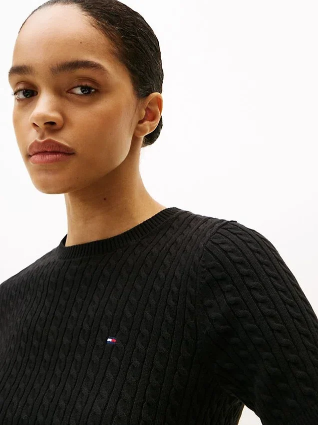 Short-Sleeve Cable Knit Sweater Short-Sleeve Cable Knit Sweater