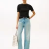 Short-Sleeve Cable Knit Sweater Short-Sleeve Cable Knit Sweater