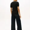 Short-Sleeve Cable Knit Sweater