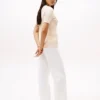 Short-Sleeve Cable Knit Sweater